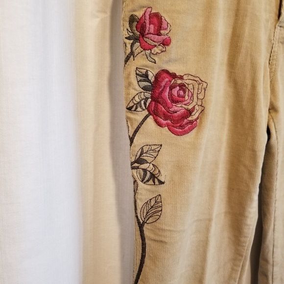 Vintage BeBop corduroy embroidered pants - Picture 3 of 7